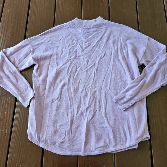 Madewell Women's Sz XS Lavender Mock Neck Wool & Alpaca Blend Sweater - Picture 5 of 9